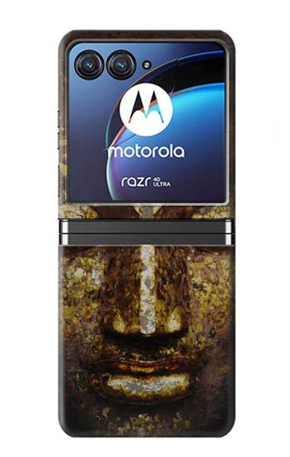 W3874 Buddha Face Ohm Symbol Hard Case For Motorola Razr 40 Ultra