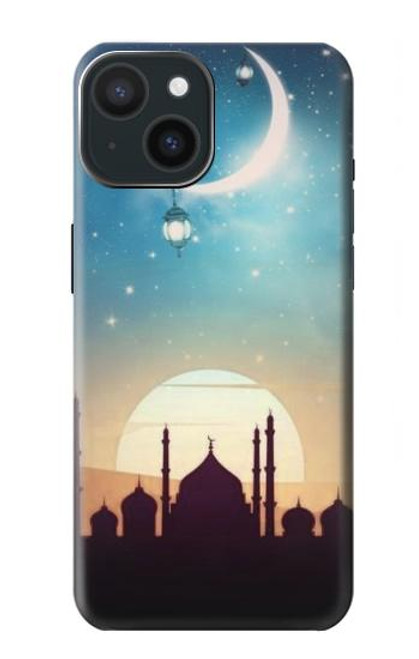 W3502 Islamic Sunset Hard Case and Leather Flip Case For iPhone 15