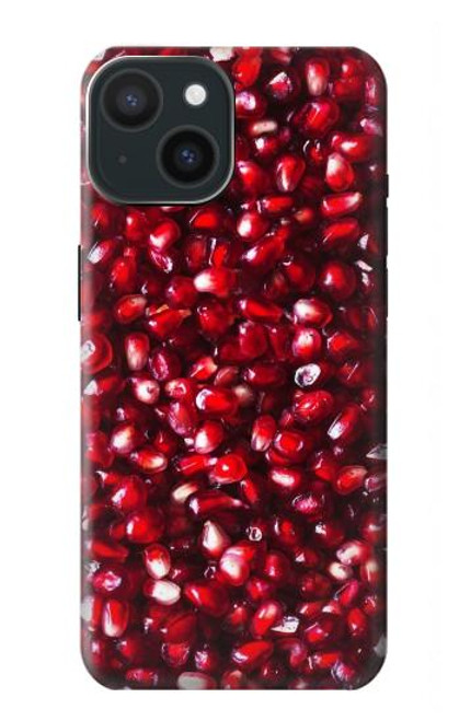 W3757 Pomegranate Hard Case and Leather Flip Case For iPhone 15