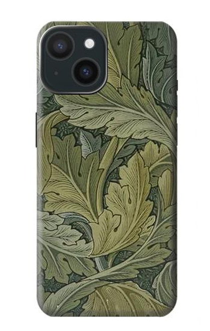 W3790 William Morris Acanthus Leaves Hard Case and Leather Flip Case For iPhone 15