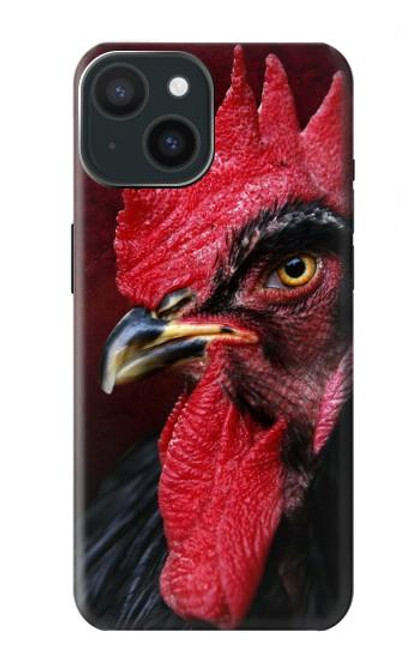 W3797 Chicken Rooster Hard Case and Leather Flip Case For iPhone 15