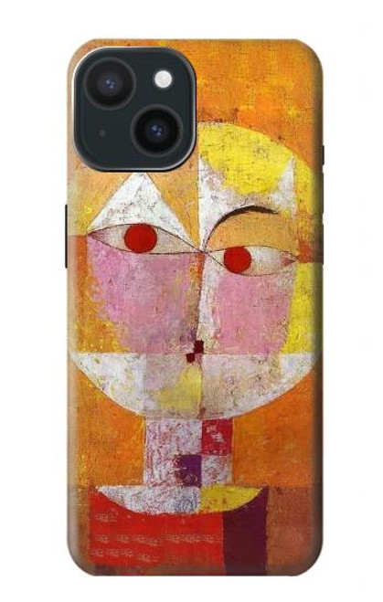 W3811 Paul Klee Senecio Man Head Hard Case and Leather Flip Case For iPhone 15