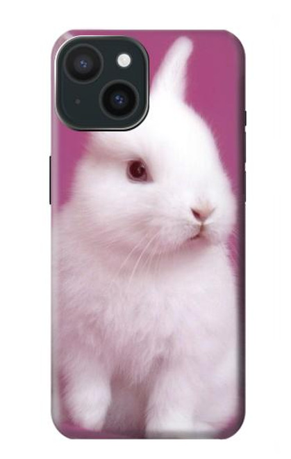 W3870 Cute Baby Bunny Hard Case and Leather Flip Case For iPhone 15