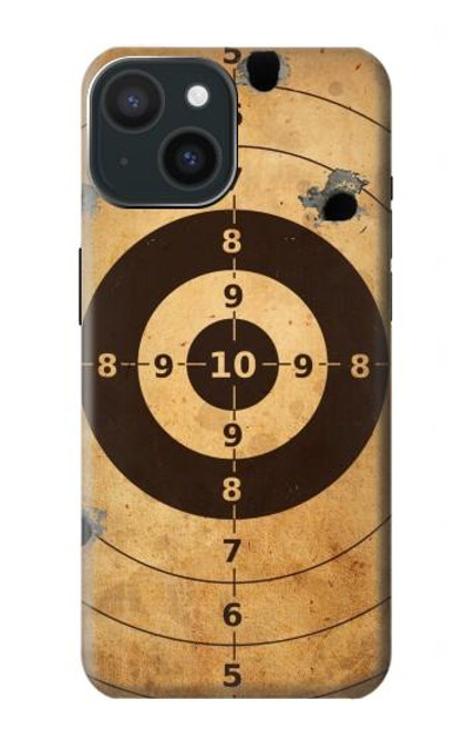 W3894 Paper Gun Shooting Target Hard Case and Leather Flip Case For iPhone 15