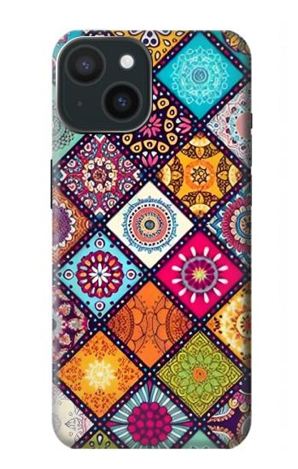 W3943 Maldalas Pattern Hard Case and Leather Flip Case For iPhone 15