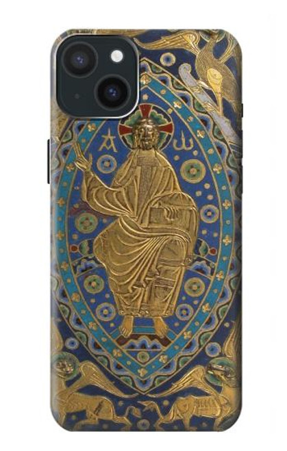 W3620 Book Cover Christ Majesty Hard Case and Leather Flip Case For iPhone 15 Plus