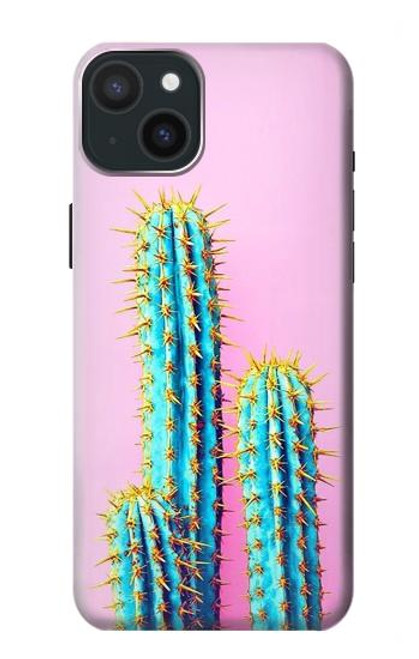 W3673 Cactus Hard Case and Leather Flip Case For iPhone 15 Plus