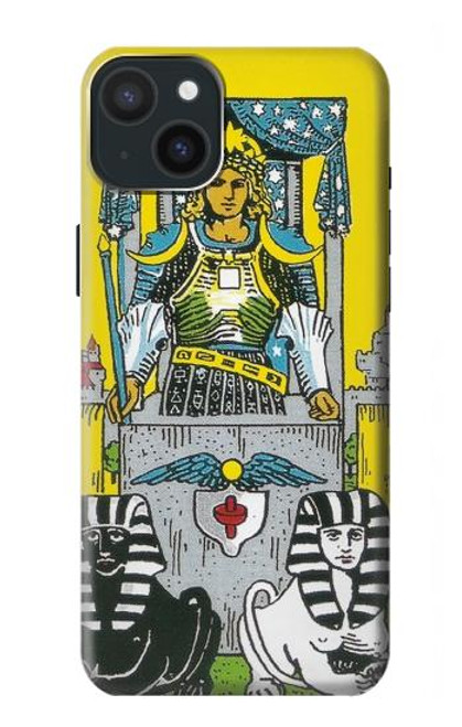 W3739 Tarot Card The Chariot Hard Case and Leather Flip Case For iPhone 15 Plus