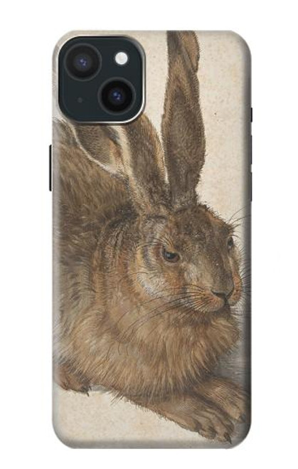 W3781 Albrecht Durer Young Hare Hard Case and Leather Flip Case For iPhone 15 Plus