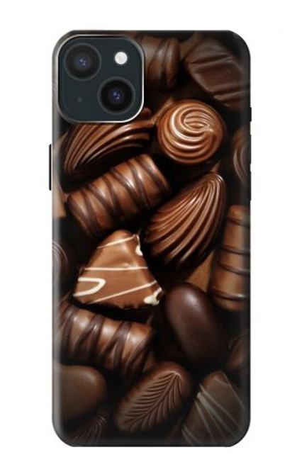 W3840 Dark Chocolate Milk Chocolate Lovers Hard Case and Leather Flip Case For iPhone 15 Plus