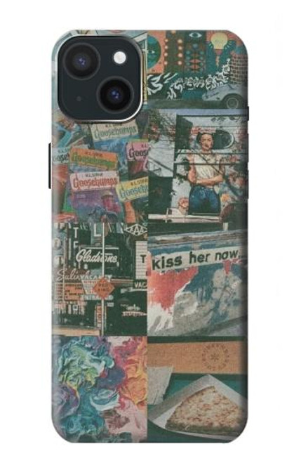 W3909 Vintage Poster Hard Case and Leather Flip Case For iPhone 15 Plus
