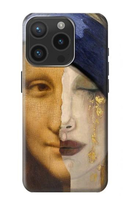 W3853 Mona Lisa Gustav Klimt Vermeer Hard Case and Leather Flip Case For iPhone 15 Pro