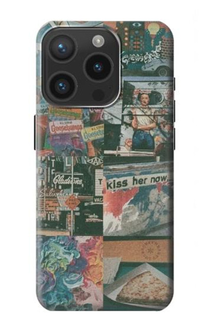 W3909 Vintage Poster Hard Case and Leather Flip Case For iPhone 15 Pro