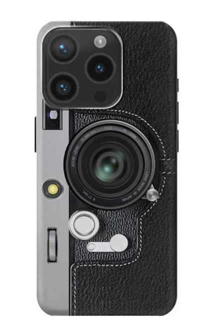 W3922 Camera Lense Shutter Graphic Print Hard Case and Leather Flip Case For iPhone 15 Pro