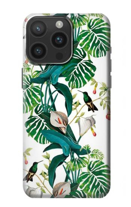 W3697 Leaf Life Birds Hard Case and Leather Flip Case For iPhone 15 Pro Max