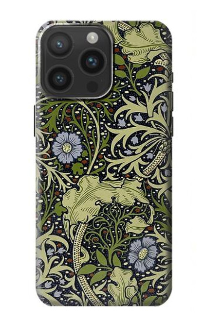 W3792 William Morris Hard Case and Leather Flip Case For iPhone 15 Pro Max
