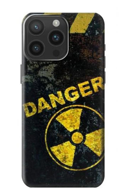 W3891 Nuclear Hazard Danger Hard Case and Leather Flip Case For iPhone 15 Pro Max