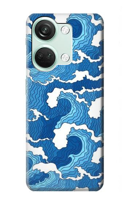 W3901 Aesthetic Storm Ocean Waves Hard Case and Leather Flip Case For OnePlus Nord 3