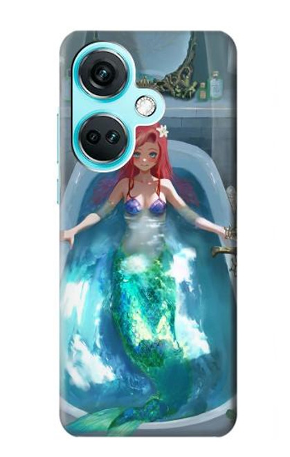 W3911 Cute Little Mermaid Aqua Spa Hard Case and Leather Flip Case For OnePlus Nord CE3