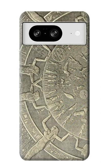 W3396 Dendera Zodiac Ancient Egypt Hard Case and Leather Flip Case For Google Pixel 8