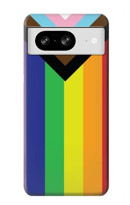 W3846 Pride Flag LGBT Hard Case and Leather Flip Case For Google Pixel 8