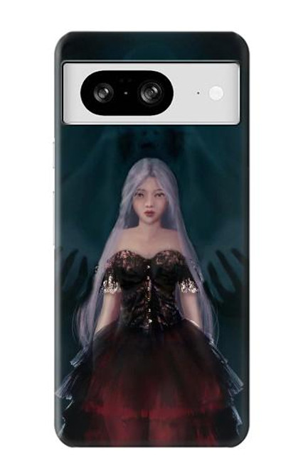 W3847 Lilith Devil Bride Gothic Girl Skull Grim Reaper Hard Case and Leather Flip Case For Google Pixel 8