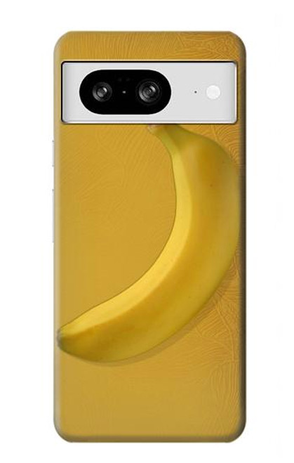 W3872 Banana Hard Case and Leather Flip Case For Google Pixel 8