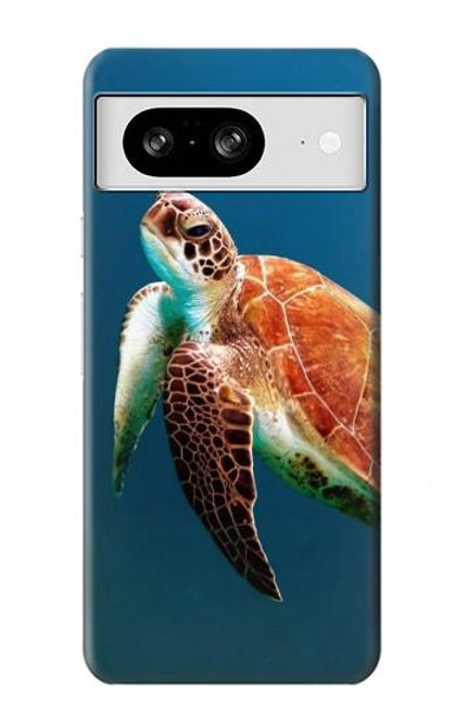 W3899 Sea Turtle Hard Case and Leather Flip Case For Google Pixel 8