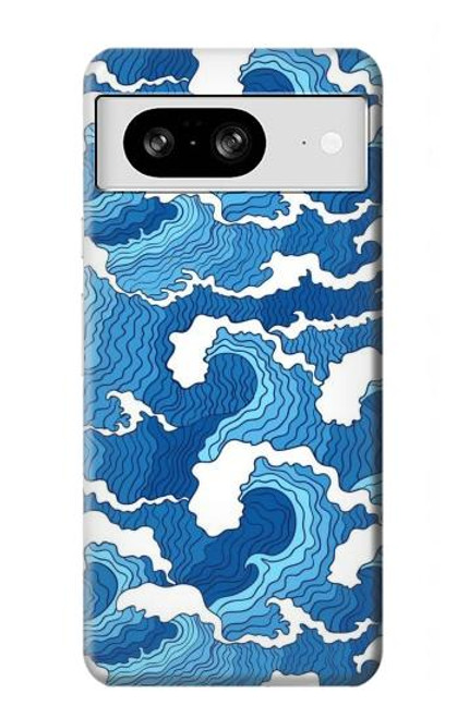 W3901 Aesthetic Storm Ocean Waves Hard Case and Leather Flip Case For Google Pixel 8