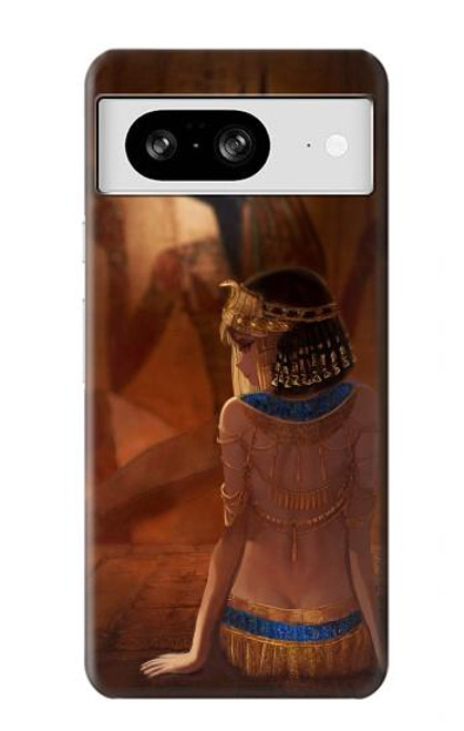 W3919 Egyptian Queen Cleopatra Anubis Hard Case and Leather Flip Case For Google Pixel 8