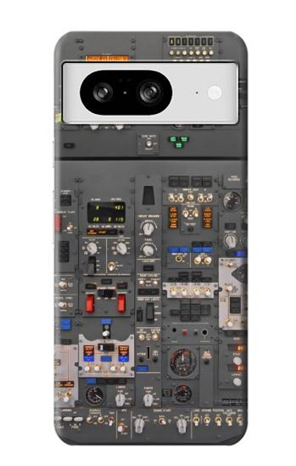 W3944 Overhead Panel Cockpit Hard Case and Leather Flip Case For Google Pixel 8