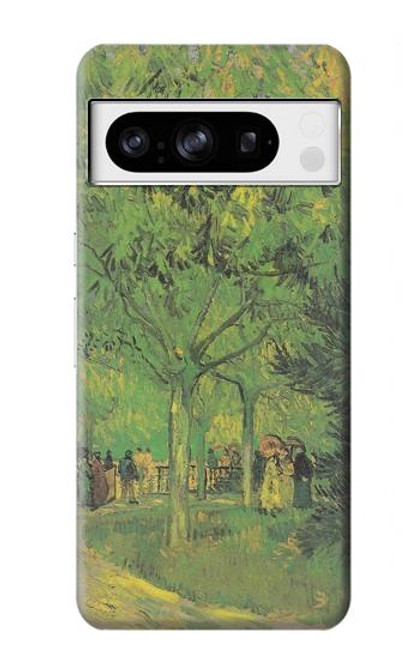 W3748 Van Gogh A Lane in a Public Garden Hard Case and Leather Flip Case For Google Pixel 8 pro