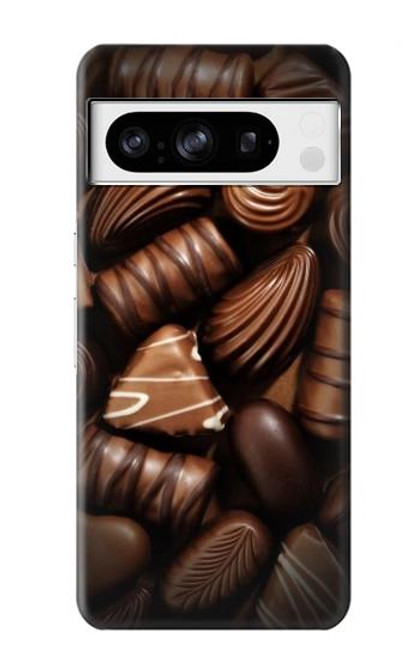 W3840 Dark Chocolate Milk Chocolate Lovers Hard Case and Leather Flip Case For Google Pixel 8 pro