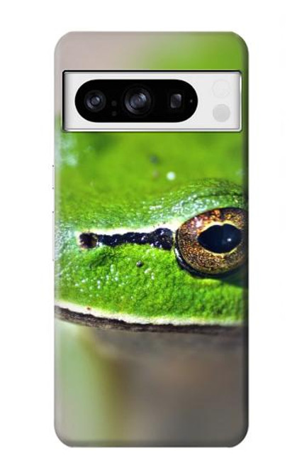 W3845 Green frog Hard Case and Leather Flip Case For Google Pixel 8 pro