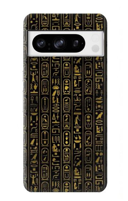 W3869 Ancient Egyptian Hieroglyphic Hard Case and Leather Flip Case For Google Pixel 8 pro