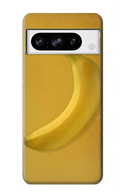 W3872 Banana Hard Case and Leather Flip Case For Google Pixel 8 pro