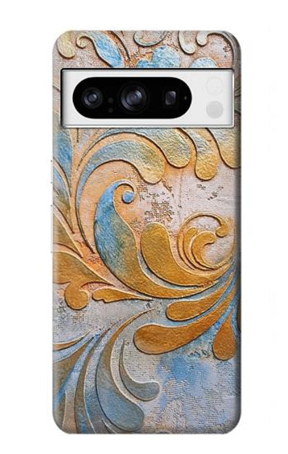 W3875 Canvas Vintage Rugs Hard Case and Leather Flip Case For Google Pixel 8 pro