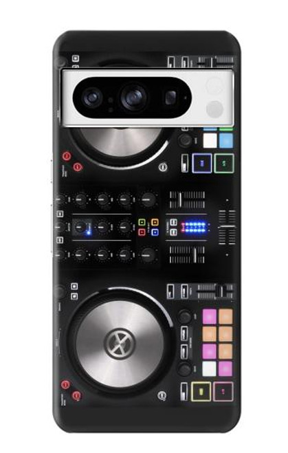 W3931 DJ Mixer Graphic Paint Hard Case and Leather Flip Case For Google Pixel 8 pro
