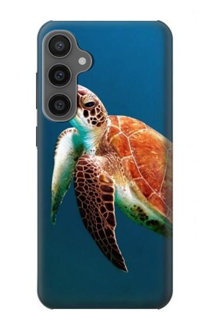 W3899 Sea Turtle Hard Case and Leather Flip Case For Samsung Galaxy S23 FE