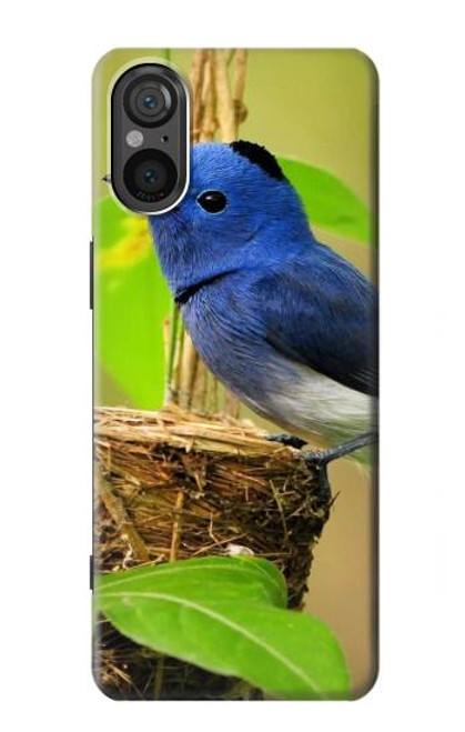 W3839 Bluebird of Happiness Blue Bird Hard Case and Leather Flip Case For Sony Xperia 5 V