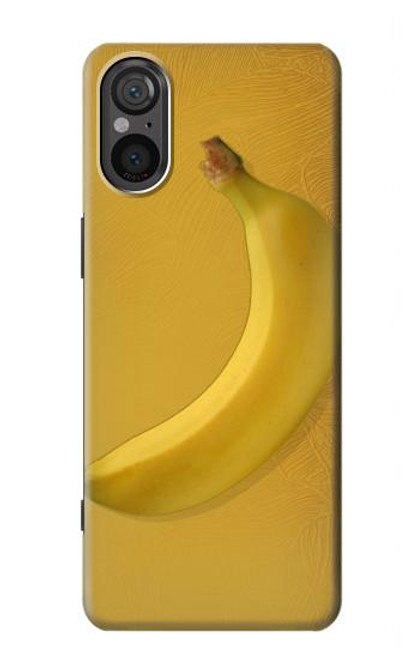 W3872 Banana Hard Case and Leather Flip Case For Sony Xperia 5 V