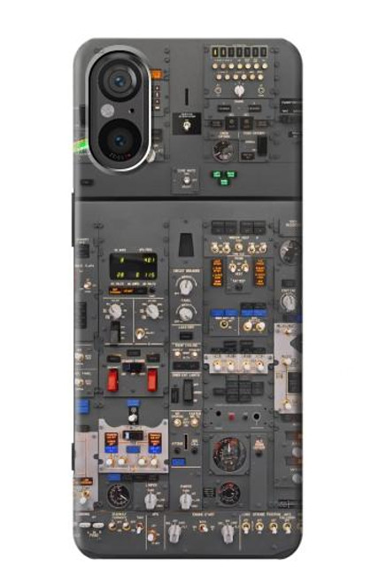 W3944 Overhead Panel Cockpit Hard Case and Leather Flip Case For Sony Xperia 5 V