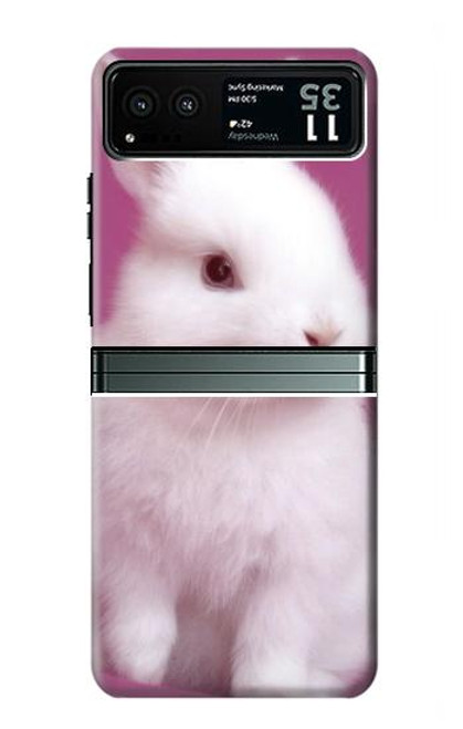 W3870 Cute Baby Bunny Hard Case and Leather Flip Case For Motorola Razr 40