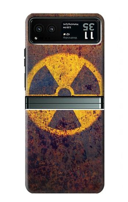 W3892 Nuclear Hazard Hard Case and Leather Flip Case For Motorola Razr 40