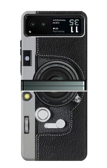 W3922 Camera Lense Shutter Graphic Print Hard Case and Leather Flip Case For Motorola Razr 40