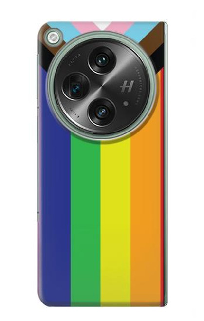 W3846 Pride Flag LGBT Hard Case and Leather Flip Case For OnePlus OPEN
