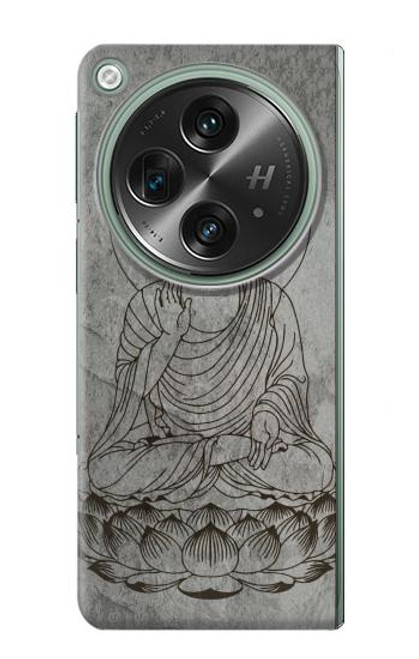 W3873 Buddha Line Art Hard Case and Leather Flip Case For OnePlus OPEN