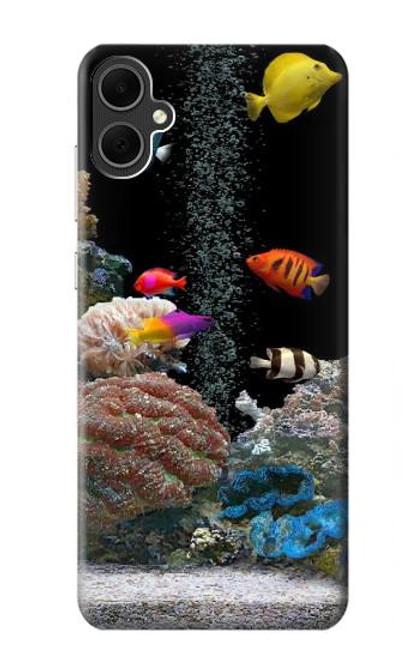 W0226 Aquarium Hard Case and Leather Flip Case For Samsung Galaxy A05