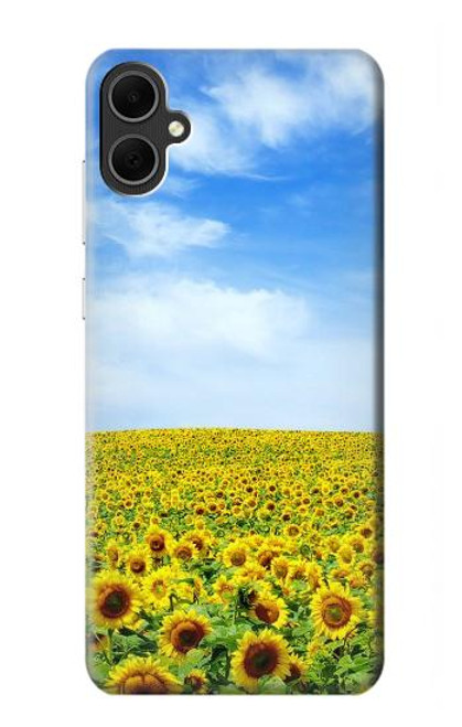 W0232 Sunflower Hard Case and Leather Flip Case For Samsung Galaxy A05