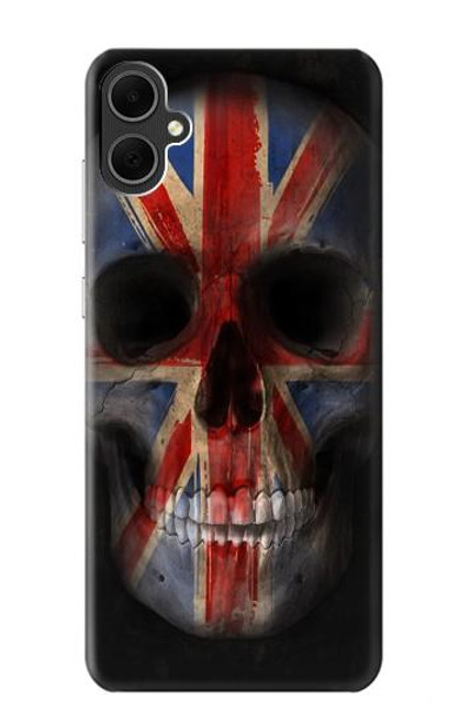 W3848 United Kingdom Flag Skull Hard Case and Leather Flip Case For Samsung Galaxy A05